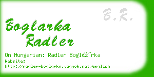 boglarka radler business card